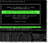 tcpdump for Windows screenshot